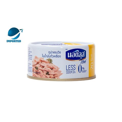 Nautilus Lite Sandwich Tuna Flakes in Soyabean Oil 165GM