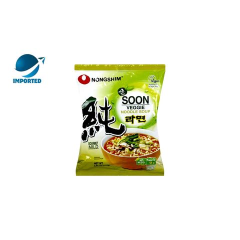 Nongshim Noodles Soon Veggie Ramyun Single Pack 112g