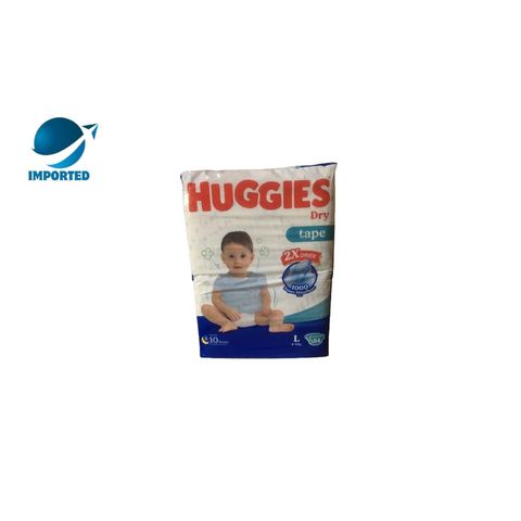 Huggies Dry Baby Diaper Belt Tape L 9 - 14kg 54 Pieces