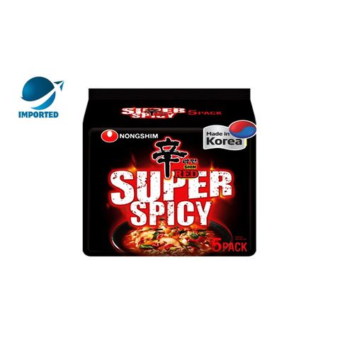 Nongshim Shin Red Super Spicy Noodles Family Pack 600g