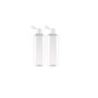 Plastic Oil Bottle Tiptop Cap 100ml Transparent 2 Pieces