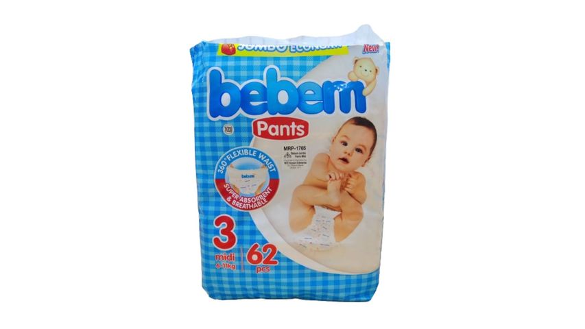 Bebem Jumbo Pant Midi 6kg - 11kg 62 Pieces 