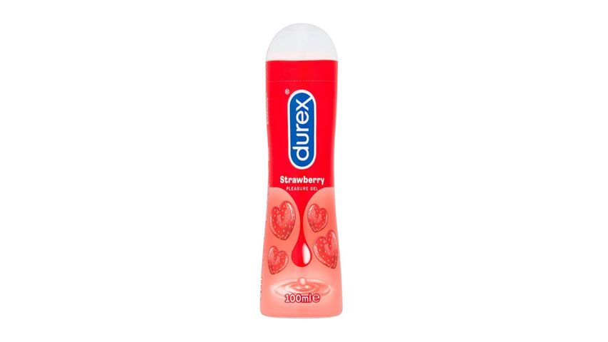 Durex Lube Strawberry Flavoured Lubricant Gel for Men & Women 100ml