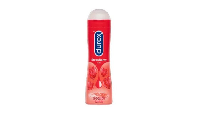 Durex Lube Strawberry Flavoured Lubricant Gel for Men & Women 100ml