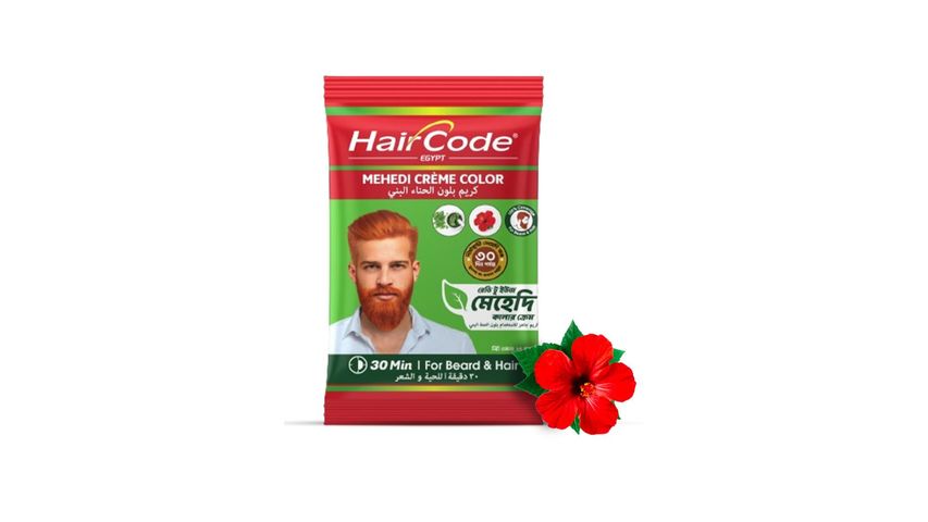 HairCode Egypt Mehedi Creme Color for Beard & Hair 25g