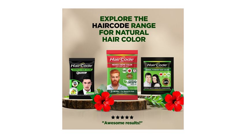 HairCode Egypt Mehedi Creme Color for Beard & Hair 25g