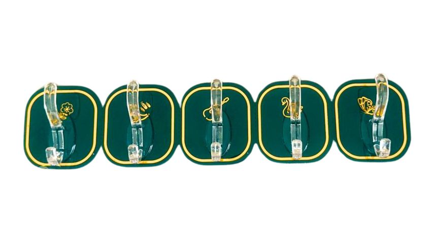 Wall Hook Assorted Sticker 5pcs