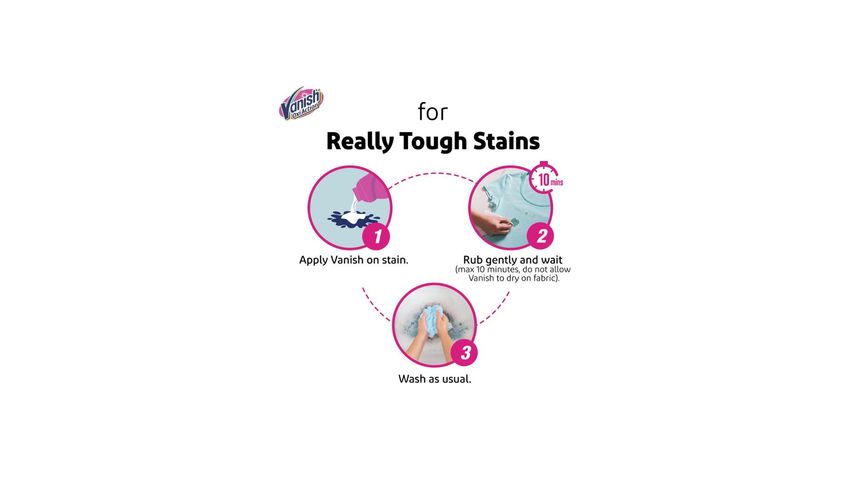 Buy 1 Vanish Color Safe Detergent Booster 10X Oxi Power 400ml & Get Free Mug 1 Piece