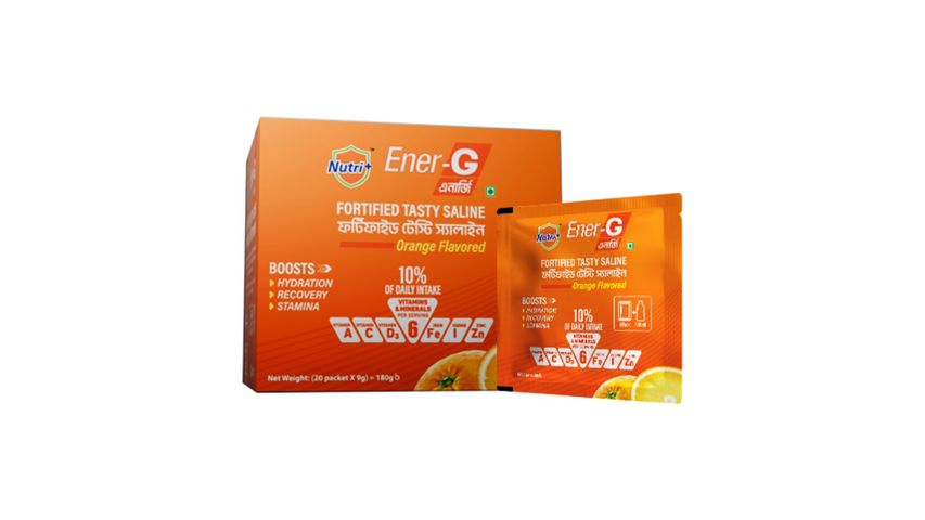 Nutri+ Ener-G Fortified Tasty Saline Orange Flavored 180g