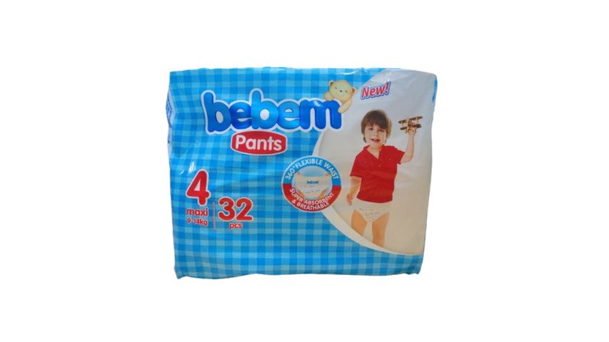 Bebem Baby Diaper Pant Maxi 9-14kg 32 Pieces