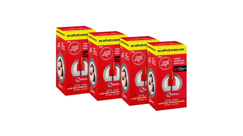 GoodKnight Liquid Mosquito Repellent Refill Pack of 4 45 Ml