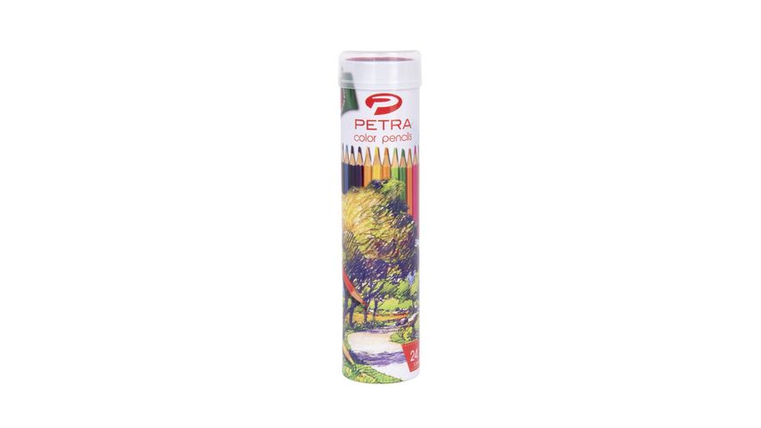Petra Classic Color Pencil 24 Color Round Tin 1 Box