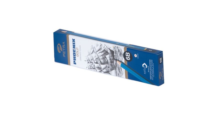 Petra Phoenix Gold Graphite Pencil 6b 1 Box