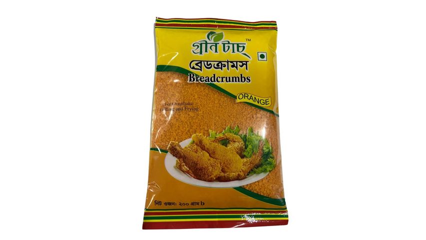 Green Food Breadcrumbs Orange 200g