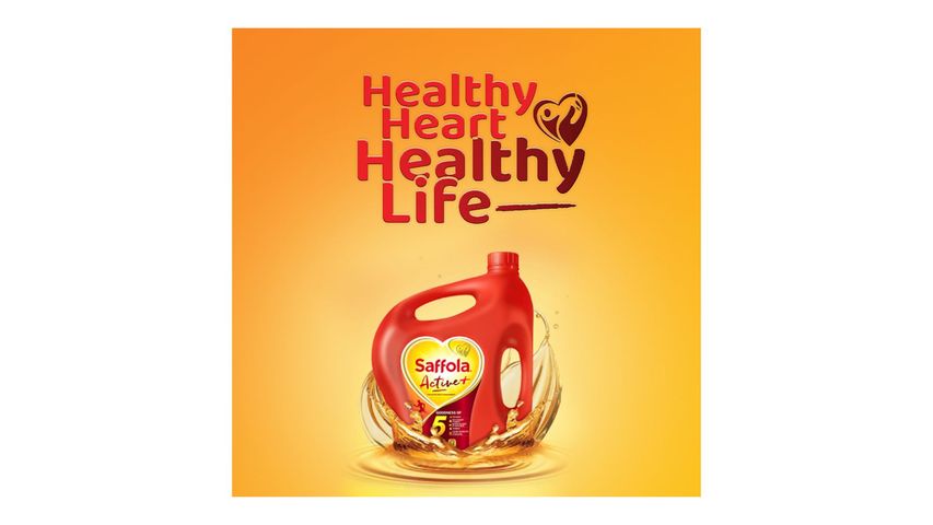 Saffola Active Fortified Edible Rice Bran Oil 5L
