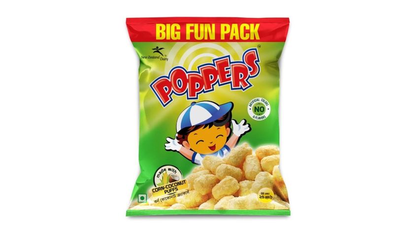 Poppers Corn Coconut Puffs Chips 25g