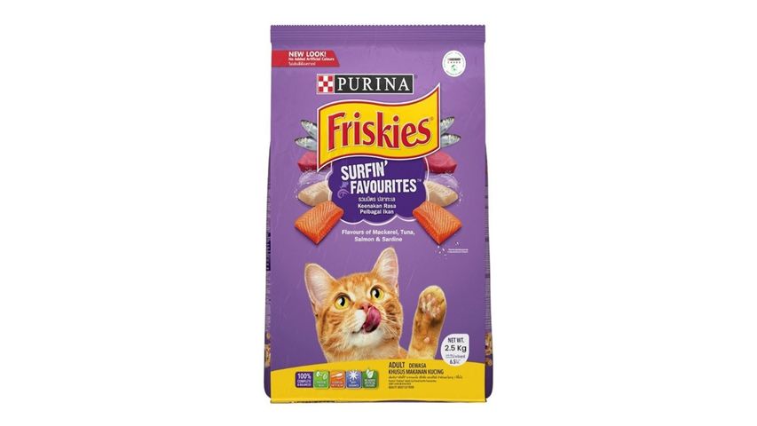 Purina Friskies Surfin  Favourites Adult Cat Food 2.5kg