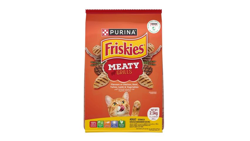 Friskies Adult Cat Food Meaty Grills Flavour 2.5kg