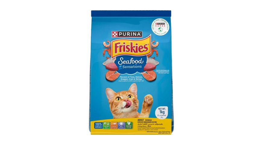 Purina Friskies Seafood Sensations Dry Cat Food 1kg