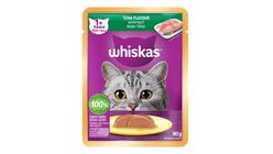 Whiskas Pouch Adult Wet Cat Food Tuna Flavour 80g