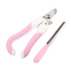 Pet Toe Care Stainless Dogs Cats Claw Nail Clippers Cutter Large Pink 250g