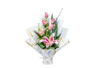 Stand Bouquet Tulip And Lily 1 Piece