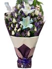 Purple Rose, Lily And Gypse 1 Bouquet