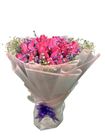 Stand Round Pink Spray Rose 1 Bouquet