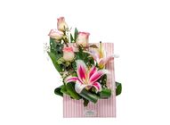 Pink Rose And Pink Lily 1 Bouquet
