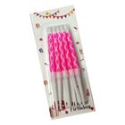 Party Happy Birthday Candles Color Pink 10 Pieces