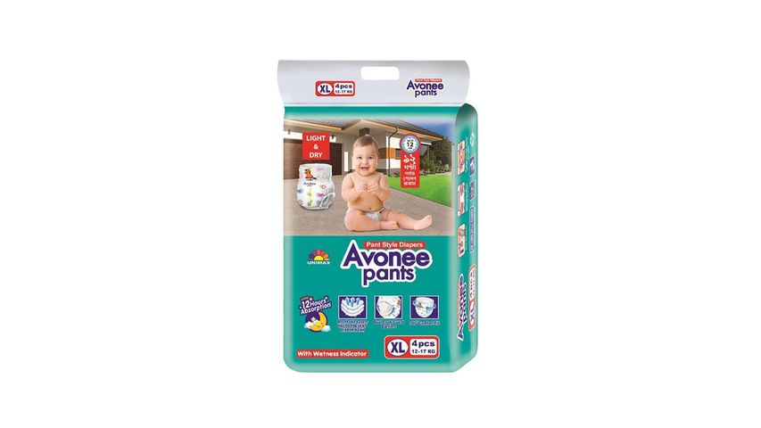 Avonee Pants XL 12-17kg 4pcs