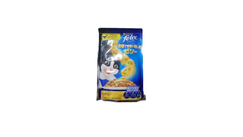 Purina Felix Sensation Adult C/F With Chicken & Spinach In Jelly 85g