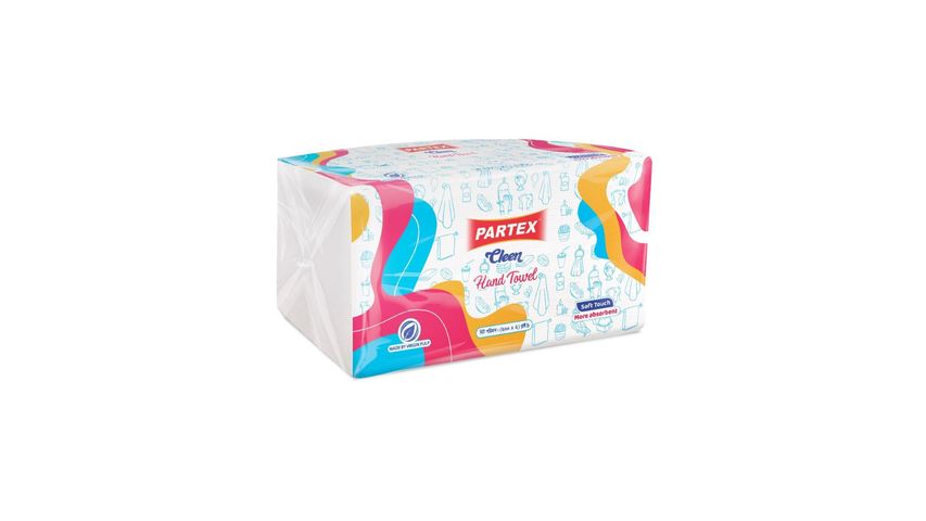 Partex Cleen Hand Towel 200pcs Poly