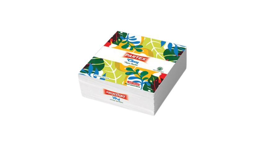 PTL Napkin Tissue 13" X 13",1 Ply,100pcs White