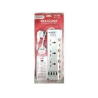Maxline Extension Socket Ml 704 3m Line 4 Usb 2400ma 1 Piece