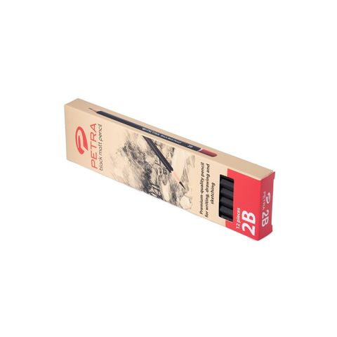 Petra Black Matt Pencil 2b 1 Box