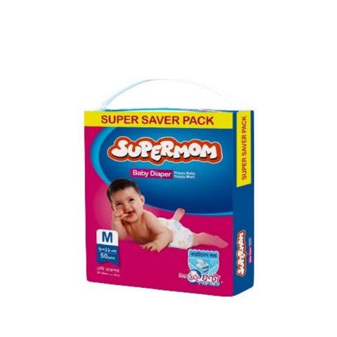 Supermom Baby Diaper Medium 6-11kg 50 Pieces