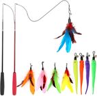 Cat Toy Feather Teaser Wand 1 Piece
