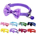 Adjustable Pet Cat Collar With Bell 1 Piece