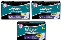 Whisper Maxi Nights 3 Packets