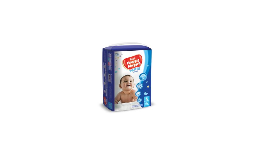 Fresh Happy Nappy Pants Diaper 4-8kg S 42 Pieces