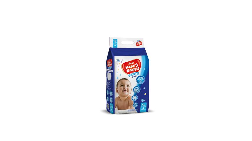 Fresh Happy Nappy Pants Diaper 12-17kg XL 4 Pieces
