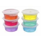 Crystal Handmade Clay Slime Multicolour 6 Pieces
