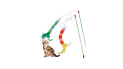 Cat Stick Long Wire Balls Toy 1 Piece