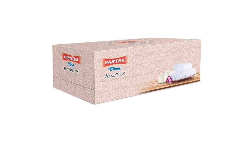 Partex Cleen Hand Towel 150pcs Assorted Box