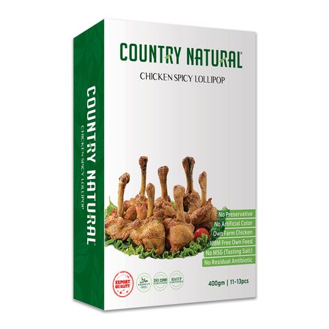 Country Natural Chicken Spicy Lollipop (11 Pieces ± 2 Pieces) 400g