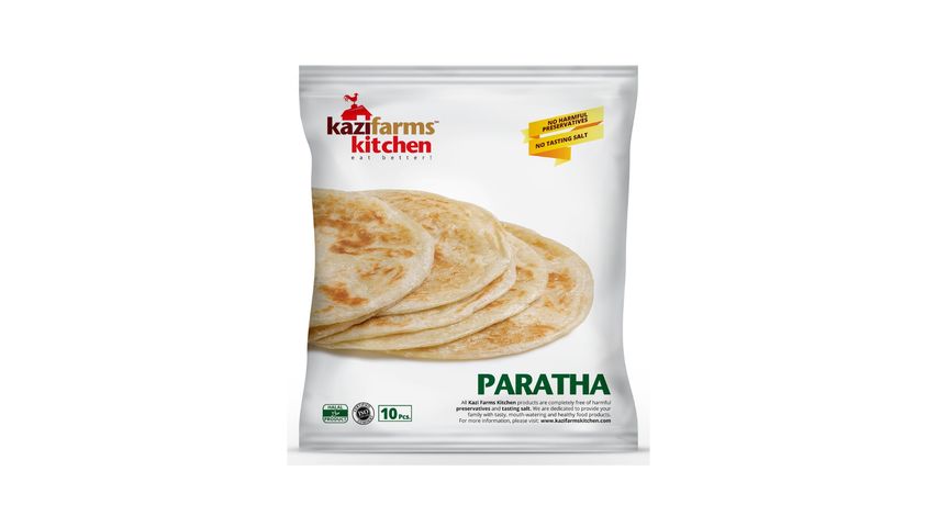 Kazi Farms Plain Paratha 10 Pieces 650g