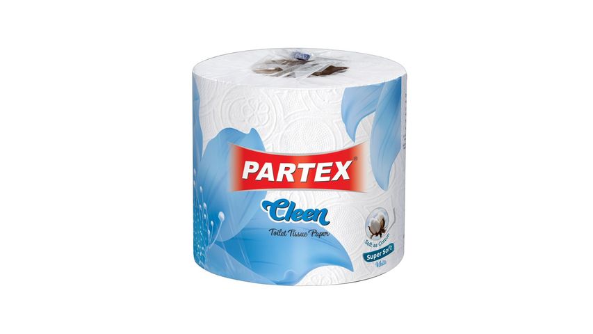Partex Cleen Toilet Tissue 2 Ply Roll 1 Packet