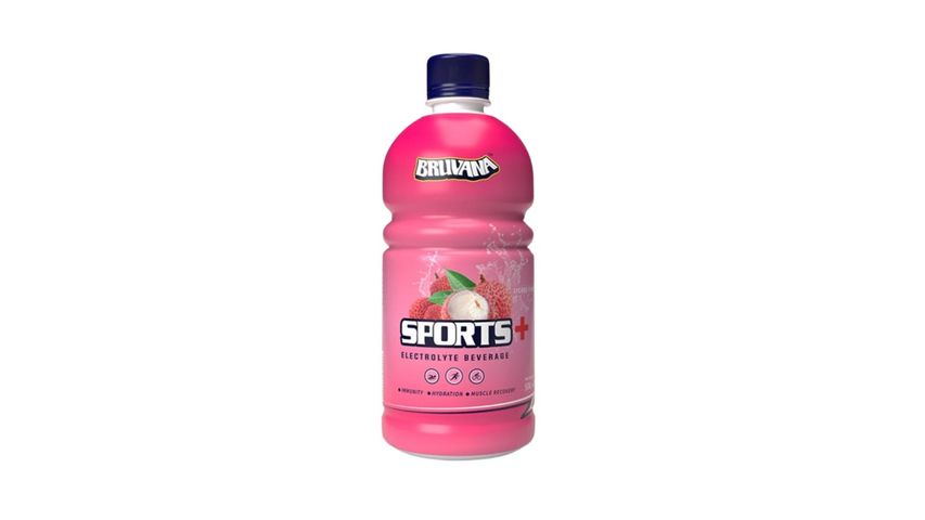 Bruvana Sports+ Electrolyte Beverage Lychee 500ml