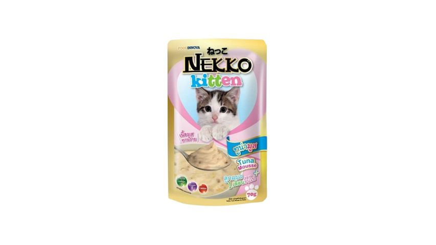 Nekko Kitten Cat Food Tuna Mousse 70g